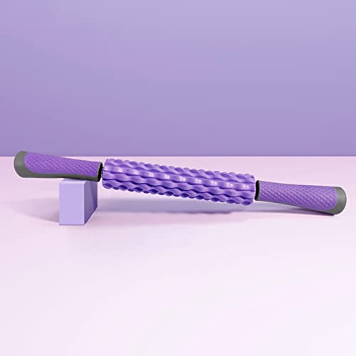 DALIAN Rodillo Muscular, Masaje Corporal para Tejido Profundo, Rodillo Masajeador para Dolor De Espalda, Cuello, Pierna, Pie, Brazo, Herramienta De Rodamiento Firme,Púrpura