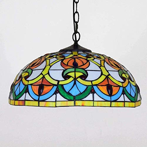 DALUXE Melocotón Claro Colgante De Perla Colgante del Corazón De Tiffany Ligera De 16 Pulgadas Europea Estilo Retro Colgante Creativo del Corazón del Melocotón Comensal Aislado Lámpara De Vidrio.