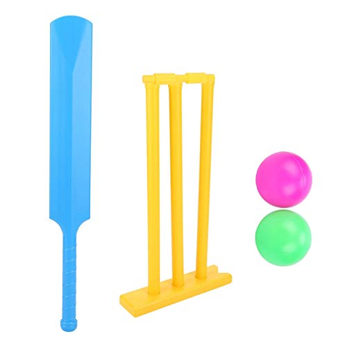 DAUERHAFT Juguetes de Juego de Cricket de Larga duración, para Fortalecer el Cuerpo, para niños, para Parque, para ejercitar la Mano de los niños