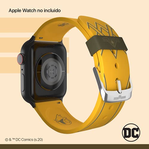 DC Comics - Wonder Woman 1984: Golden Armor Smartwatch Band - Licencia oficial, compatible con todos los tamaños y series de Apple Watch (reloj no incluido)