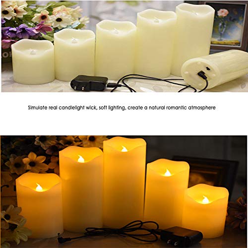 De Carga USB Falso Led Luz De La Vela De La Vela De Boda Club Hotel Luz De La Decoración Romántica Confesión Calle,USB charger