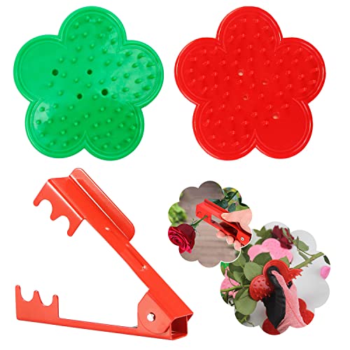 DEANKEJI 3 Piezas Herramientas de Poda de Rosas, Incluye Dos Herramientas para Quitar Hojas de Rosas y un Alicate para Flores, Metal Herramientas de Jardín, para el Hogar, Jardín, Floristería