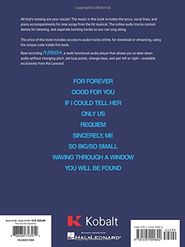 Dear evan hansen +enregistrements online: Music Minus One Vocal (Music Minus One Vocals)