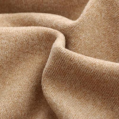 DEBAIJIA Camiseta Térmica de Manga Larga para Mujer, Camiseta Cálida de Otoño Invierno para Mujer, Camiseta Interior Suave y Ligera de Algodón(M-marrón)
