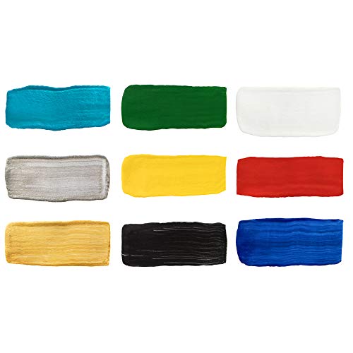 Decola Set Pintura Textil Acrilica | 9x20ml Colores Por Ropa Resistentes En Lavadora | Hechos En Rusia da Neva Palette