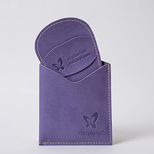 Decolores | Guante depilatorio corporal natural de color malva. Guantes para eliminar el vello y las células muertas dejando tu piel totalmente suave y perfecta. Kit básico 15.