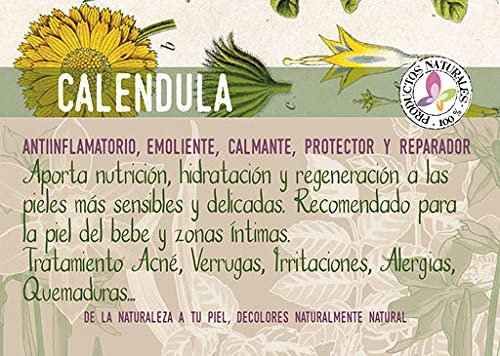 Decolores | Jabón de Caléndula | Jabones Naturales | 100 gr | Artesanal | Uso Facial y Corporal | Aroma Agradable | Nutritivo | Limpieza Profunda e Hidratación