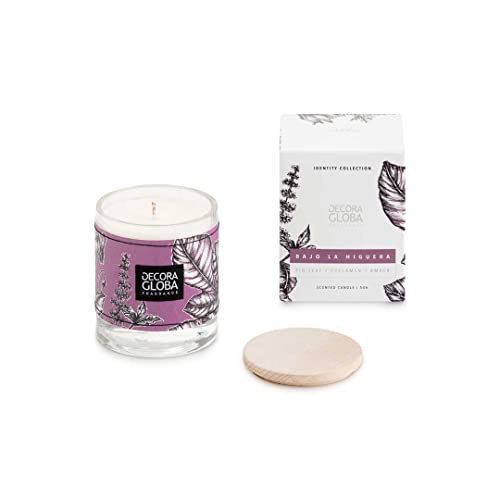 Decoragloba artesanal Vela en frasco Cera 100% vegetal Bajo la Higuera 200 g
