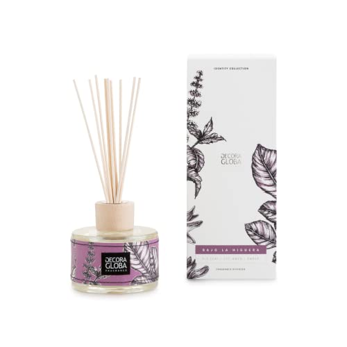 Decoragloba - Difusor mikado – Fragancia Bajo la Higuera – Aroma a Higuera - Colección “Identity Mediterráneo” - 250ml