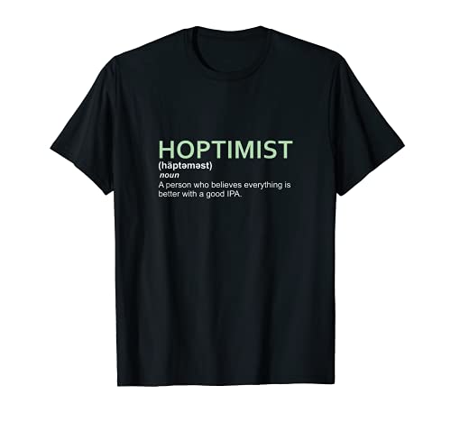 Definición original de HOPTIMIST para IPA Camiseta