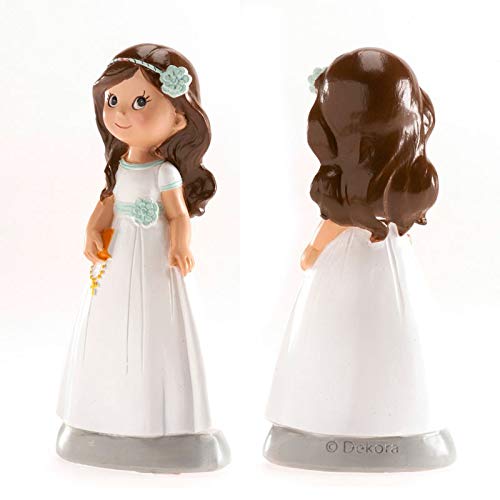 dekora Decoracion Niña | Figura Comunion Tarta-Elena, Multicolor, 13 cm
