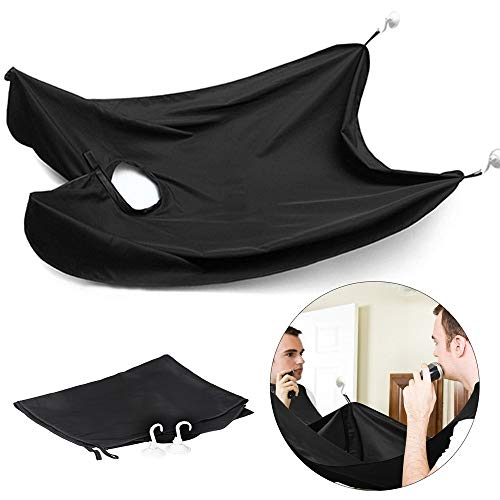 Delantal capa para afeitado barba (Negro)