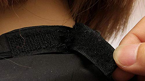 Delantal capa para afeitado barba (Negro)