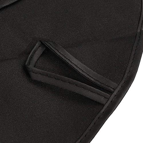 Delantal de barba, delantal de peluquería JHCtech, capa de barba con ventosas dobles para afeitar, atrapasueños y capa de aseo (negro)