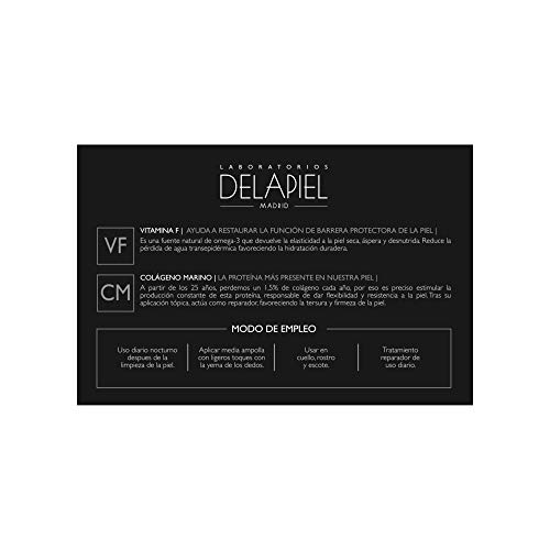 Delapiel Serum Facial - Conexión 7% de proteoglicanos encapsulados complementado con 7% de Vitamina C - 15 Ampollas