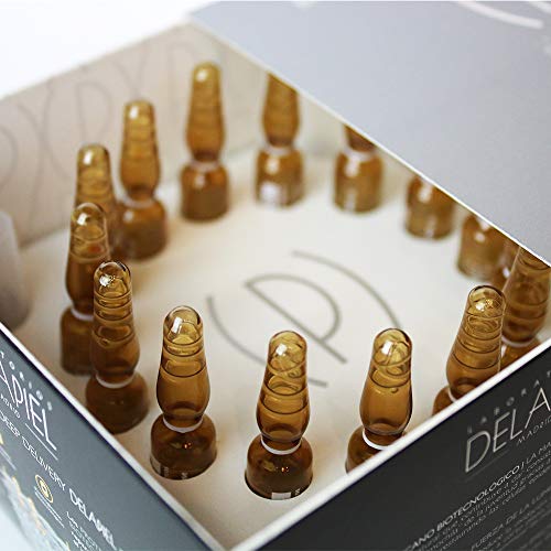 Delapiel Serum Facial - Conexión 7% de proteoglicanos encapsulados complementado con 7% de vitamina C - 30 Ampollas