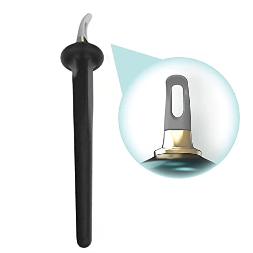 Delineador de Ojos De Silicona, Varita Guía de Delineador de Ojos de Larga Duración con Diseño Antivibración, Mango Fácil de Sostener con Punta de Precisión Suave y Flexible para Principiantes (black)