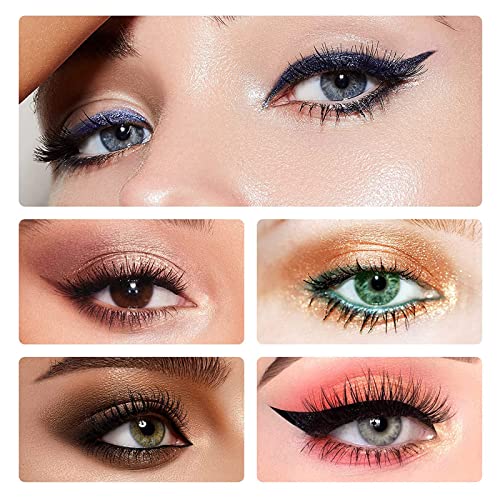 Delineador de Ojos De Silicona, Varita Guía de Delineador de Ojos de Larga Duración con Diseño Antivibración, Mango Fácil de Sostener con Punta de Precisión Suave y Flexible para Principiantes (black)