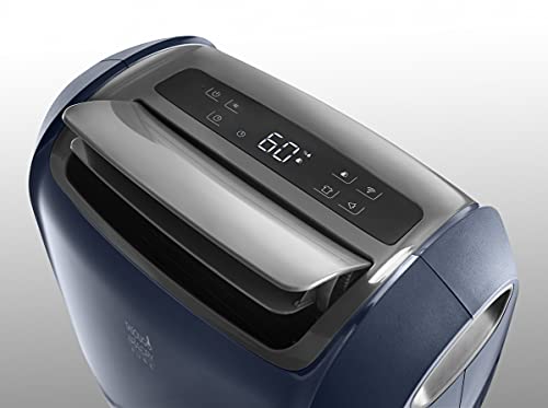 De'Longhi DDSX220WF - Purificador y Deshumidificador 2 en 1 Multifunción, 21 L/d, pantalla LED, 3 velocidades y autoventilación, asa de transporte, gas ecológico, Wi-Fi App para Smart Home