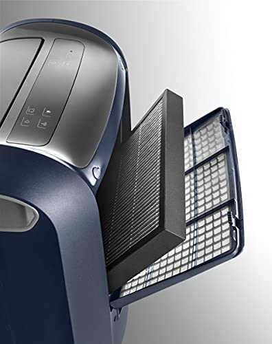 De'Longhi DDSX220WF - Purificador y Deshumidificador 2 en 1 Multifunción, 21 L/d, pantalla LED, 3 velocidades y autoventilación, asa de transporte, gas ecológico, Wi-Fi App para Smart Home