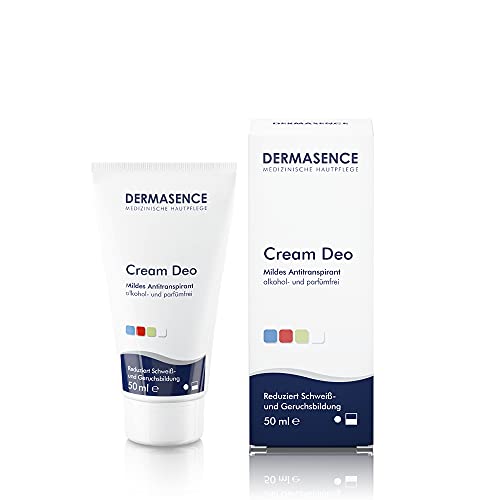 Dermasence Desodorante en crema – Frescura calmante para la piel sensible en las axilas, también para manos y pies sudorosos, 50 ml