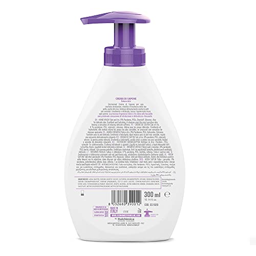 Dermomed – Crema de jabón, manos y cara, talco e iris – 300 ml