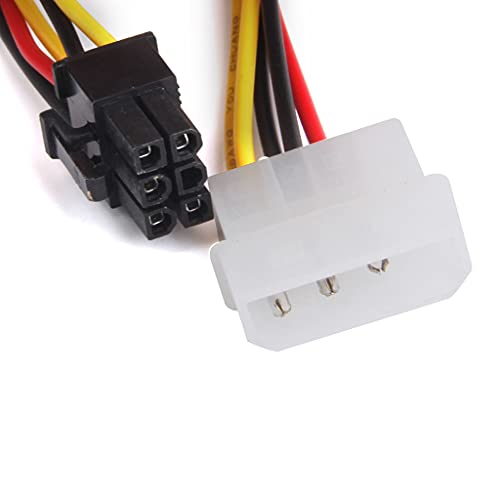Desconocido Adaptador Cable de Alimentación de 4 Pines Macho Molex a 6 Pines PCI Express PCIE