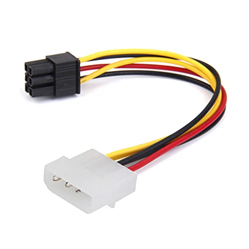 Desconocido Adaptador Cable de Alimentación de 4 Pines Macho Molex a 6 Pines PCI Express PCIE