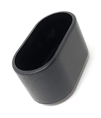 Design61 Tapas para patas de silla, 8 unidades, 30 x 15 mm, para tubos ovalados, para sillas de jardín