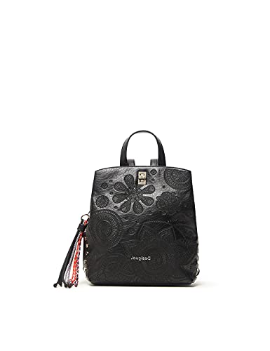 Desigual Back_Deja VU Sumy Mini, Mochila para Mujer, Negro, Einheitsgröße