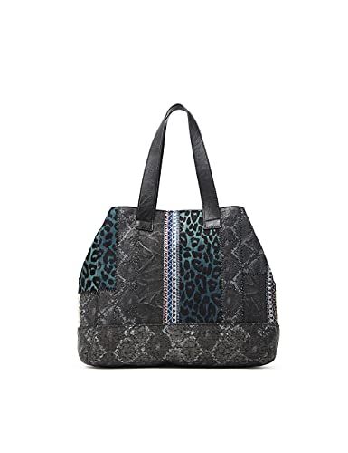 Desigual Bols_Pasadena Tunez, Compra para Mujer, Negro, Einheitsgröße