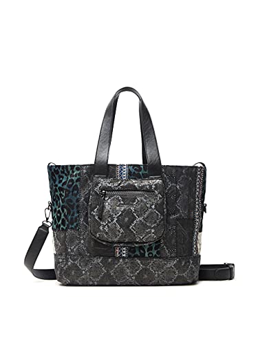 Desigual Bols_Pasadena Tunez, Compra para Mujer, Negro, Einheitsgröße