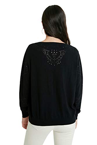 Desigual Jers_gante Sudadera, Negro, XS para Mujer