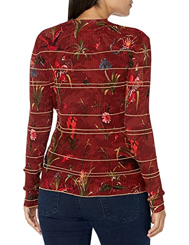 Desigual Jers_Ginebra Sudadera, Rojo, S para Mujer