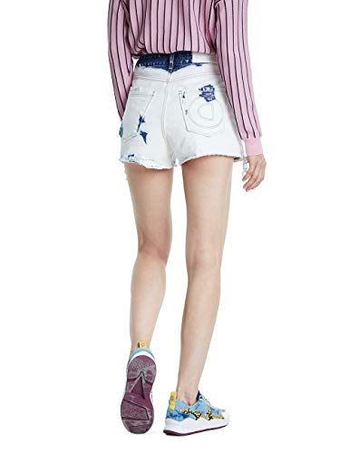 Desigual kalgary Vaqueros Skinny, Azul (Denim Bleach 5179), No Aplica (Talla del Fabricante: 26) para Mujer