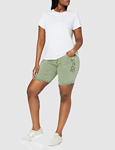 Desigual Pant_Virtu Pantalones Cortos, Verde (Verde Militar 4003), 40 (Talla del Fabricante: 38) para Mujer