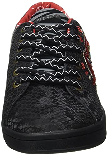 Desigual Shoes_Cosmic_Heart, Zapatillas Mujer, Negro, 36 EU