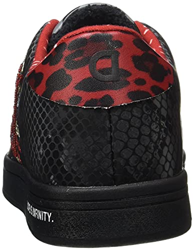 Desigual Shoes_Cosmic_Heart, Zapatillas Mujer, Negro, 36 EU