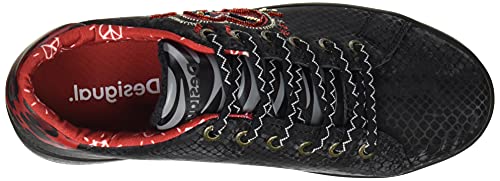 Desigual Shoes_Cosmic_Heart, Zapatillas Mujer, Negro, 36 EU