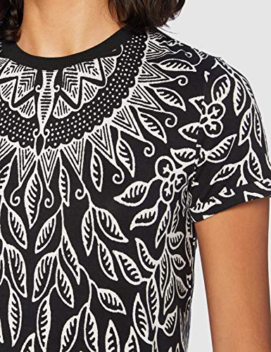 Desigual TS_dieguita Camiseta, Negro, XXL para Mujer