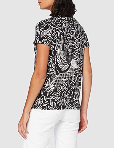 Desigual TS_dieguita Camiseta, Negro, XXL para Mujer