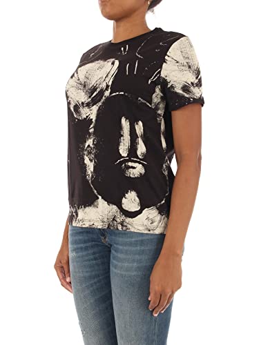 Desigual TS_Mickey, Camiseta para Mujer, Blanco, Talla L