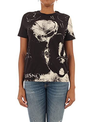 Desigual TS_Mickey, Camiseta para Mujer, Blanco, Talla L