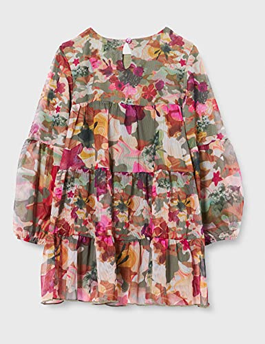 Desigual Vest_Neus Vestido Informal, Verde, 9-10 Años para Niñas