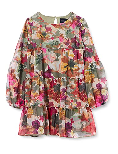 Desigual Vest_Neus Vestido Informal, Verde, 9-10 Años para Niñas