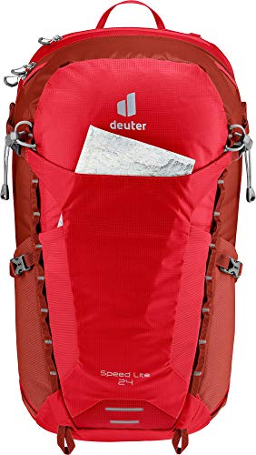 Deuter Speed Lite 24 Mochila De Senderismo, Unisex Adulto, Chile-Lava, 55cmx29cmx18cm