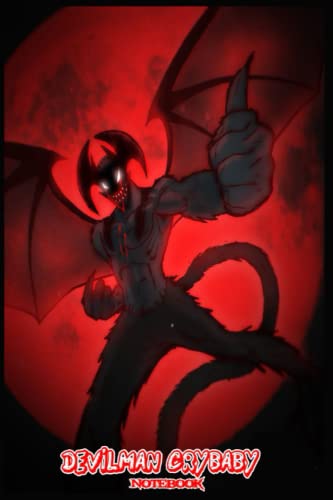 Devilman Crybaby notebook: Akira Fudo Devilman Crybaby Notebook: Planner, 6x9 120 Pages, Matte Finish Cover, Lined College Ruled Paper, Diary, Journal