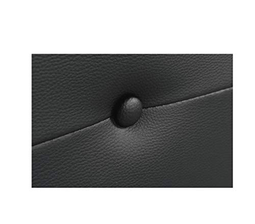 DHOME Cabecero de Polipiel o Tela AQUALINE Pro cabeceros Cabezal tapizado Cama Lujo (Polipiel Negro, 110cm (Camas 80/90/105))