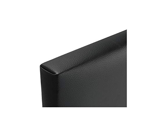 DHOME Cabecero de Polipiel o Tela AQUALINE Pro cabeceros Cabezal tapizado Cama Lujo (Polipiel Negro, 110cm (Camas 80/90/105))