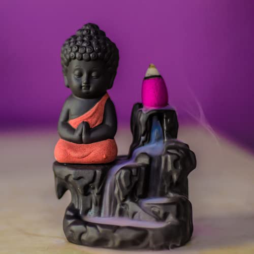DHYANA – Cono de incienso de larga duración – 10 fragancias x 20 conos – 200 conos – Rosa, madera de sándalo, almizcle, jazmín, loto buda, palo Santo, ámbar nagchampa, lavanda, pachuli, aruda